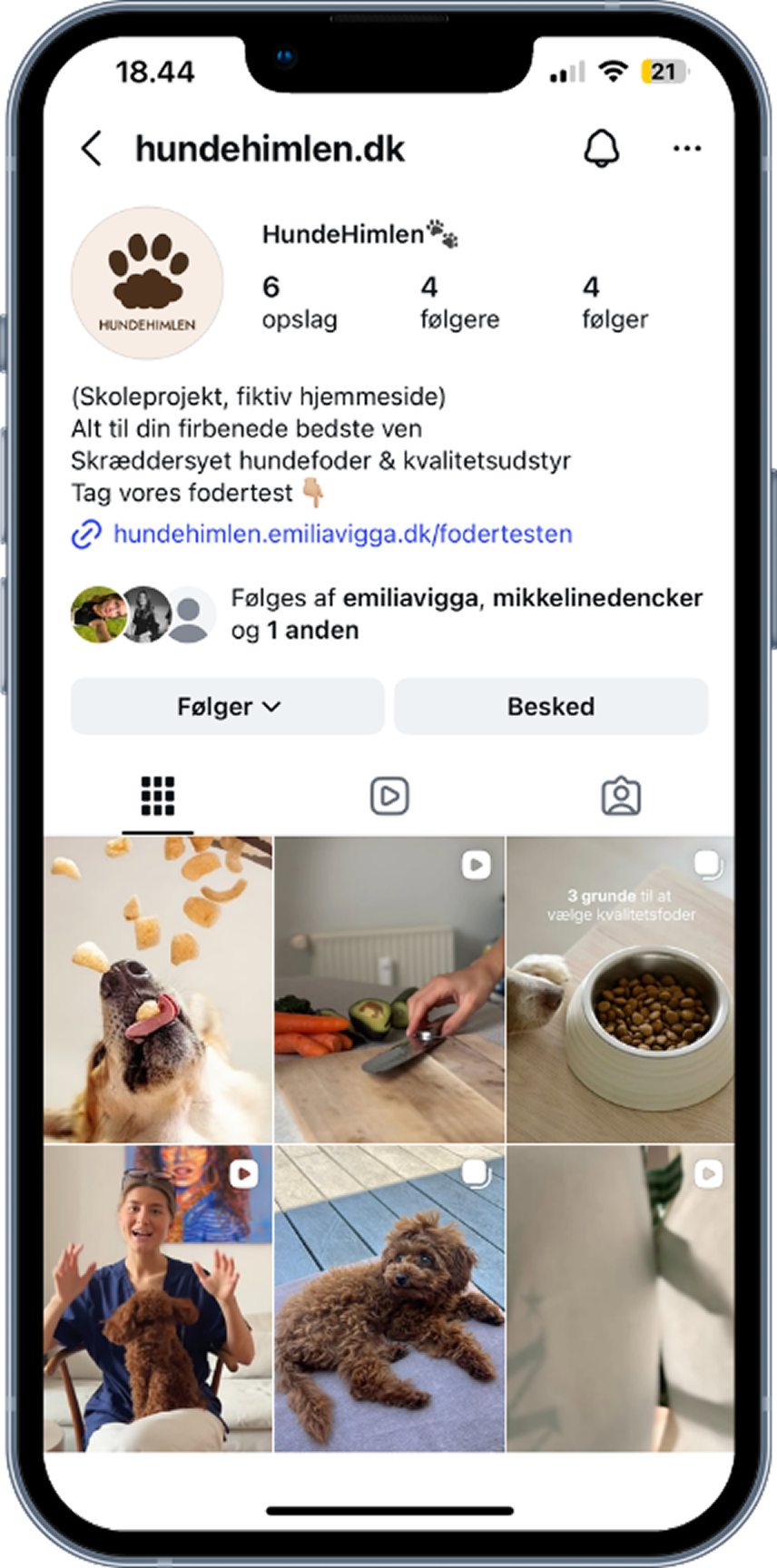 Hundehimlen Instagram-profil